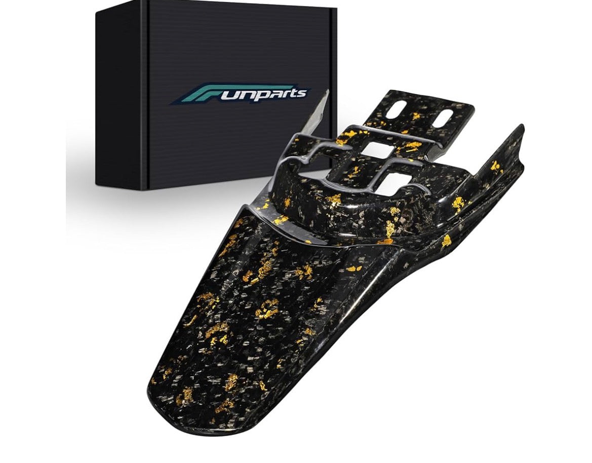 Real forged, carbon fiber rear fender￼